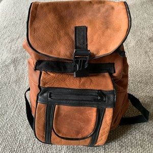 Genuine leather backpack